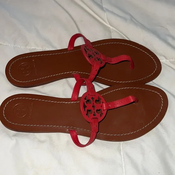 Red Tory Burch Sandals - Picture 2 of 3